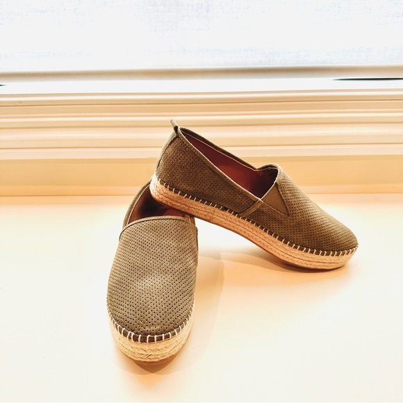 NWOT Steve Madden Peppa Olive Green Suede Espadrille Platform - Picture 5 of 6